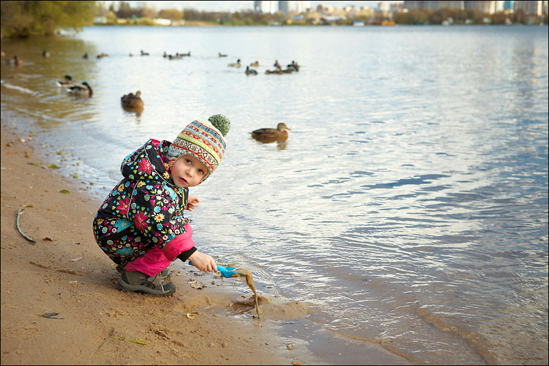 Дети и Оля. Октябрь 2010 года
