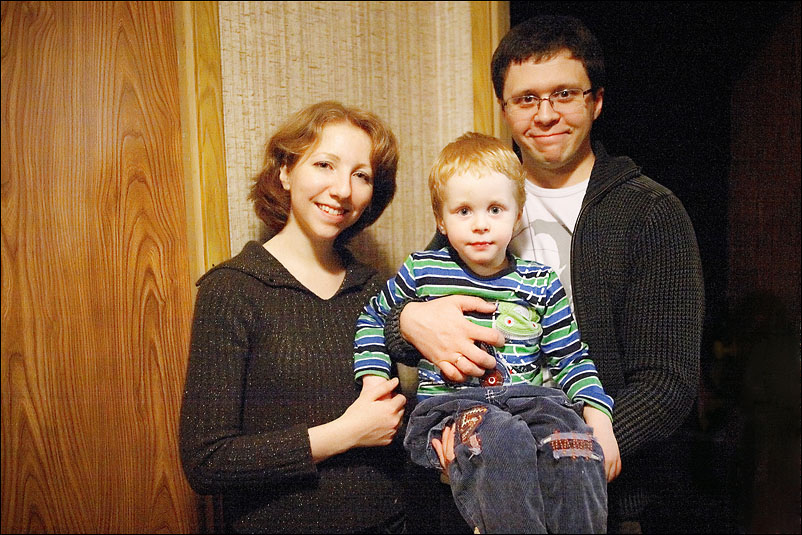 У родителей. Январь 2011 года